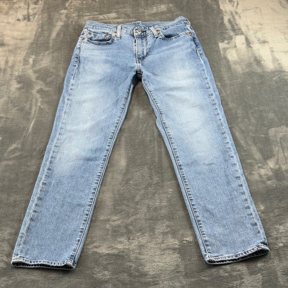 Levis Premium 501 Original Fit Jeans Mens 30x28.5 Light Wash Blue 04511-5007